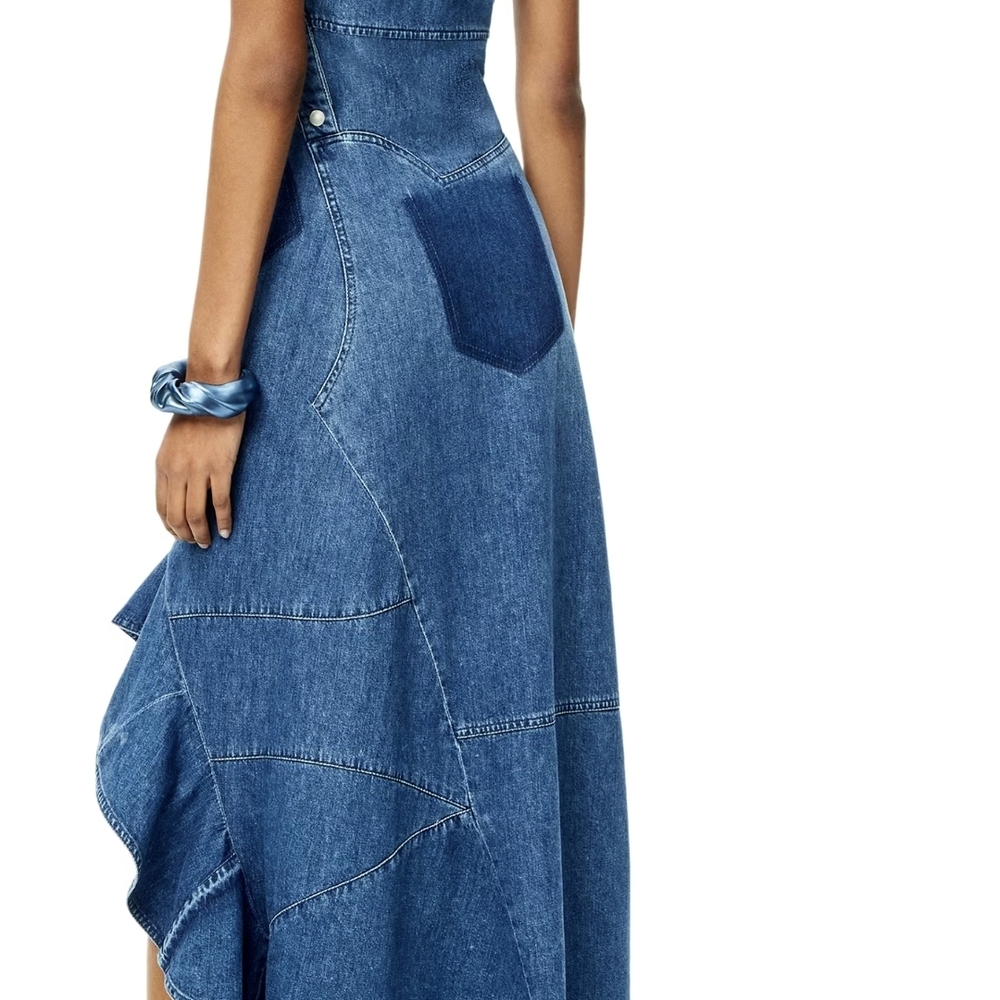 Loewe Jeans Dress Womens Sz 38 Italy Cotton Sz 4 USA. - Picture 11 of 16